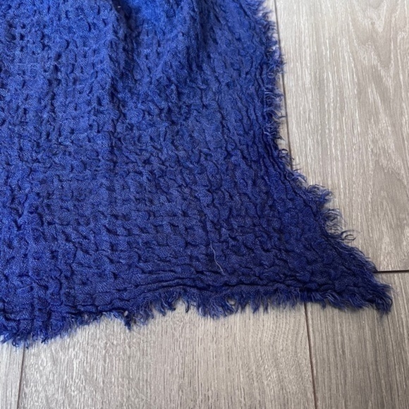 Free People Long Weekend Waffle Scarf One Size - Picture 3 of 9